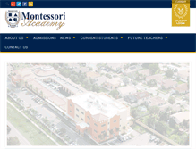Tablet Screenshot of montessori-academy.org
